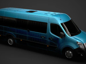 nissan nv 400 l4h2 minibus 2020 3D Model
