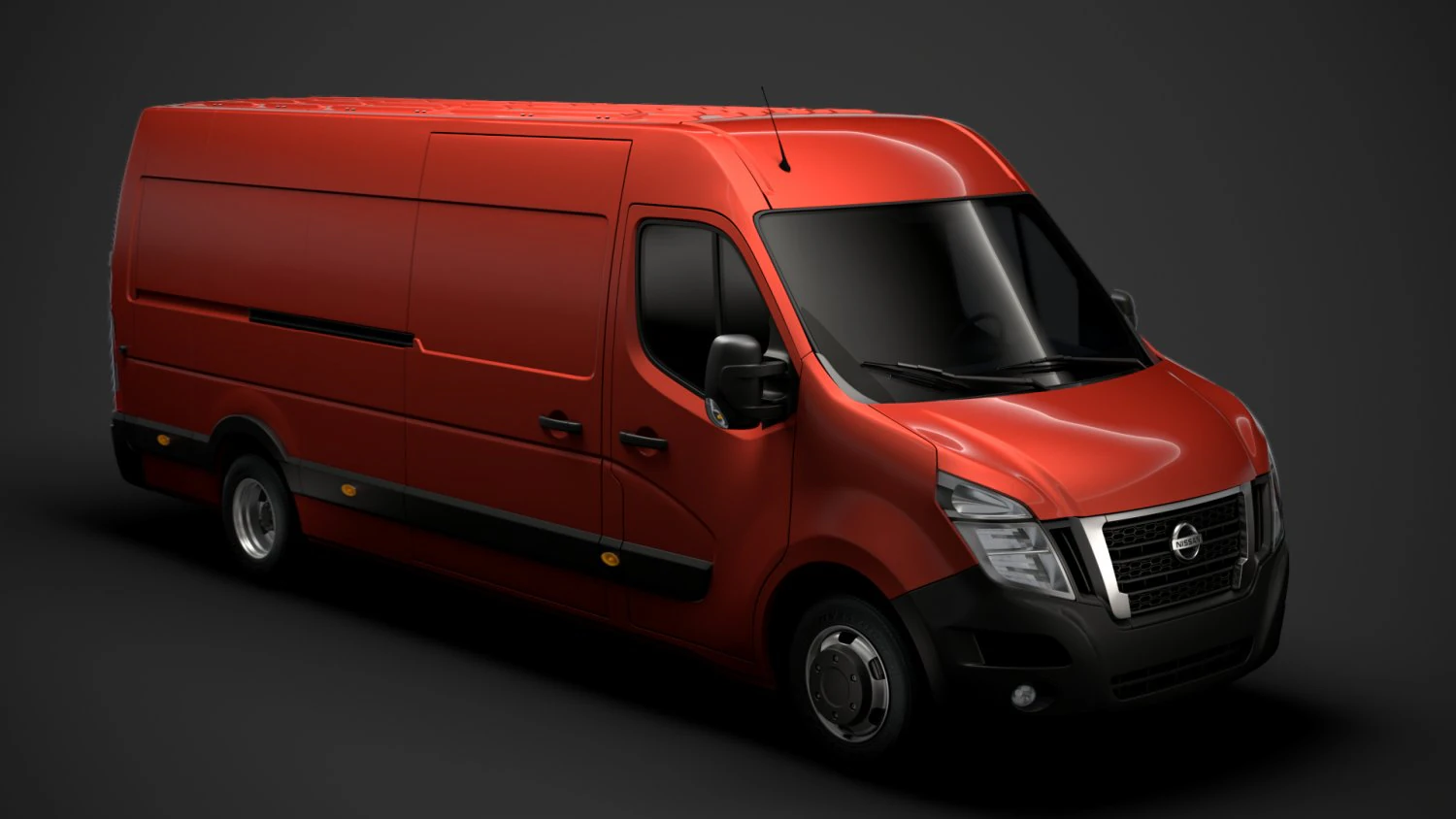 nissan nv 400 l4h2 van 2020 3D Model .c4d .max .obj .3ds .fbx .stl .blend 