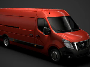 Nissan NV 400 L4H2 фургон 2020 года 3D Модель