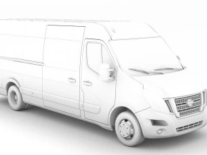 nissan nv 400 l4h2 van 2020 3D Model