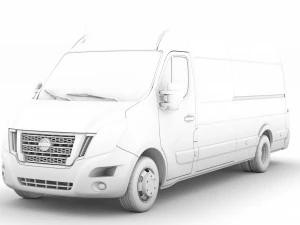 nissan nv 400 l4h2 van 2020 3D Model