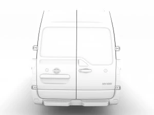nissan nv 400 l4h2 van 2020 3D Model
