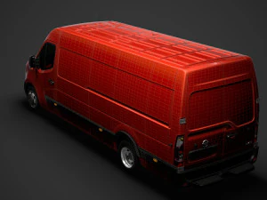 nissan nv 400 l4h2 van 2020 3D Model