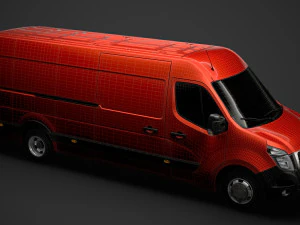 nissan nv 400 l4h2 van 2020 3D Model