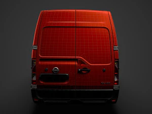 nissan nv 400 l4h2 van 2020 3D Model