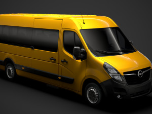 opel movano l4h2 minibus 2020 3D 模型