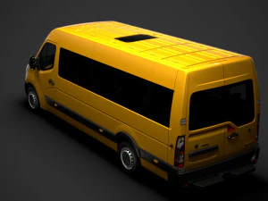 opel movano l4h2 minibus 2020 3D Model