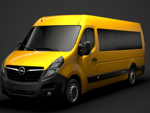 opel movano l4h2 minibus 2020 Modèle 3D