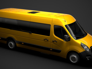 opel movano l4h2 minibus 2020 Modèle 3D