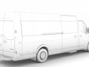 opel movano l4h2 minibus 2020 3D Model