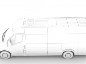 opel movano l4h2 minibus 2020 3D Model