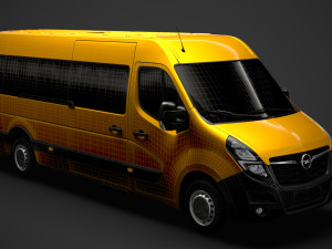 opel movano l4h2 minibus 2020 Modèle 3D