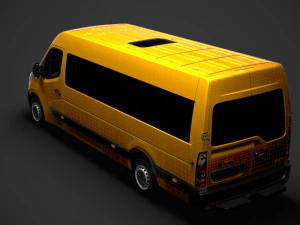 opel movano l4h2 minibus 2020 3D Model