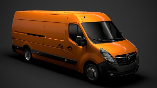 opel movano l4h2 van 2020 3D Model .c4d .max .obj .3ds .fbx .stl .blend 