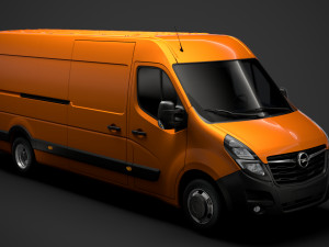 opel movano l4h2 van 2020 3Dモデル