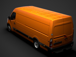 opel movano l4h2 van 2020 3D Model