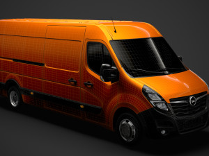 opel movano l4h2 van 2020 3D Model