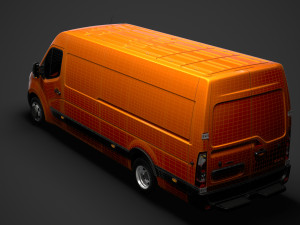opel movano l4h2 van 2020 3D Model