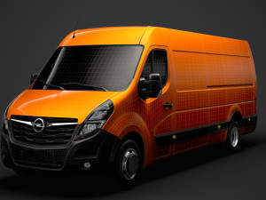 opel movano l4h2 van 2020 3D Model