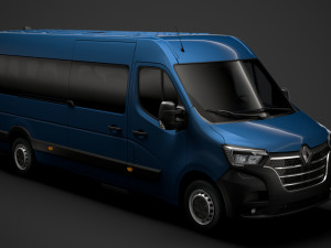 renault master l4h2 minibus 2020 Model 3D