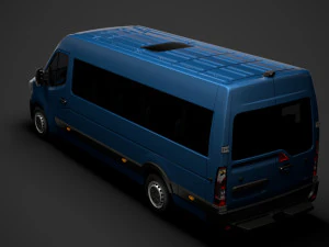 renault master l4h2 minibus 2020 3D Model
