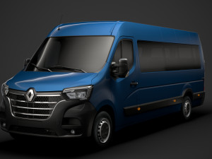 renault master l4h2 minibus 2020 Modèle 3D