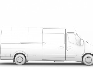 renault master l4h2 minibus 2020 Modèle 3D
