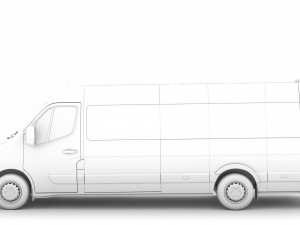 renault master l4h2 minibus 2020 Modèle 3D