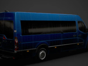renault master l4h2 minibus 2020 3D Model