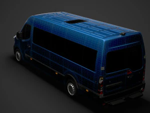 renault master l4h2 minibus 2020 3D Model