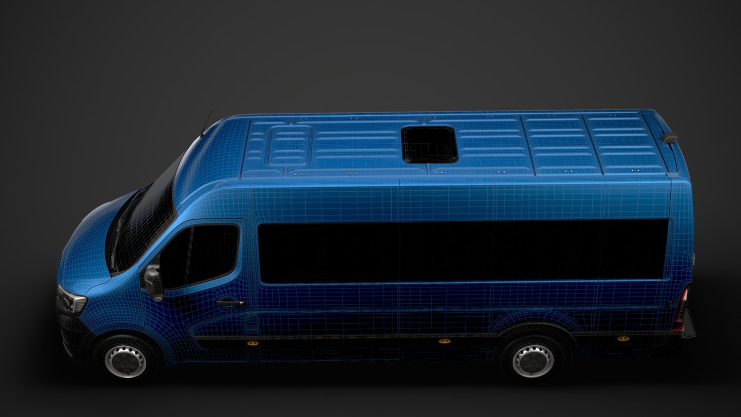 Minibus 3D Model in Bus 3DExport