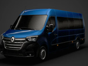 renault master l4h2 minibus 2020 3D Model