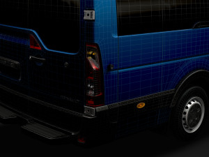 renault master l4h2 minibus 2020 Modèle 3D