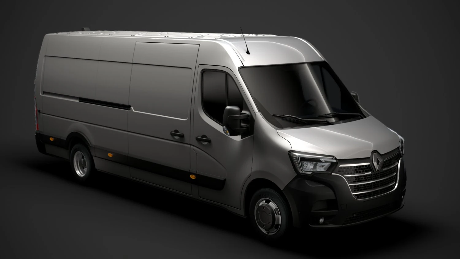 renault master l4h2 van 2020 3D Model .c4d .max .obj .3ds .fbx .stl .blend