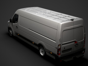 renault master l4h2 van 2020 Model 3D