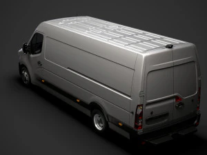 renault master l4h2 van 2020 3D Model