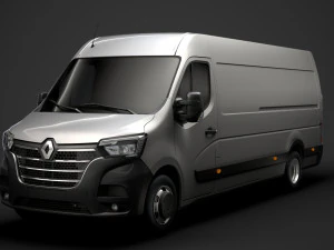 renault master l4h2 van 2020 3D Model