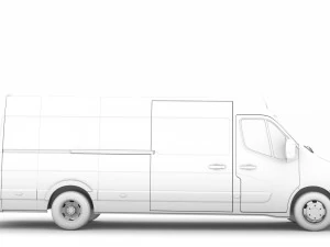 renault master l4h2 van 2020 3D Model