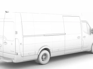 renault master l4h2 van 2020 3D Model