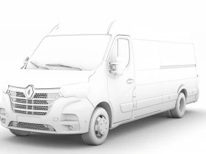 renault master l4h2 van 2020 3D Model