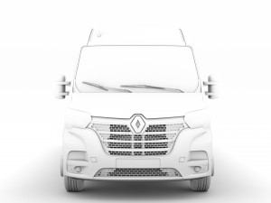 renault master l4h2 van 2020 Model 3D