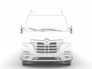 renault master l4h2 van 2020 3D Model