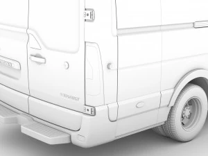 renault master l4h2 van 2020 3D Model
