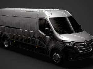 renault master l4h2 van 2020 Model 3D