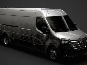 renault master l4h2 van 2020 3D Model