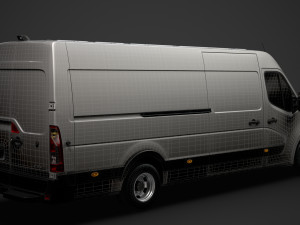 renault master l4h2 van 2020 Model 3D