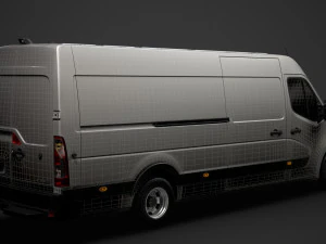 renault master l4h2 van 2020 3D Model