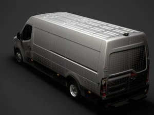 renault master l4h2 van 2020 3D Model
