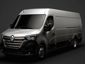 renault master l4h2 van 2020 3D Model