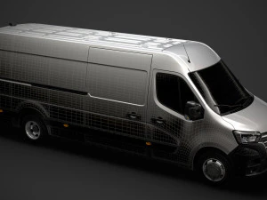 renault master l4h2 van 2020 3D Model